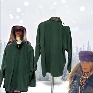 Bogner Vintage Ski Fleece Pullover Embroidered Design